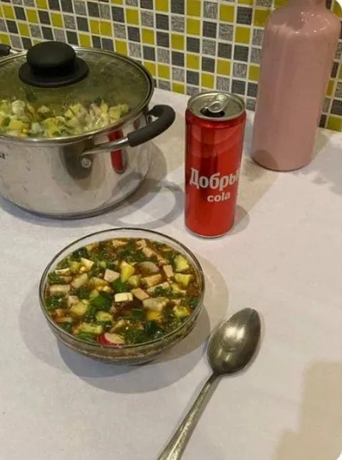 Окрошка с доброй колой