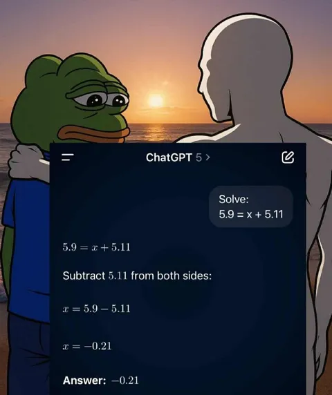 ChatGPT Solves the Decimal Equation
