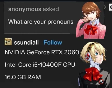 My Pronouns Are PC Specs