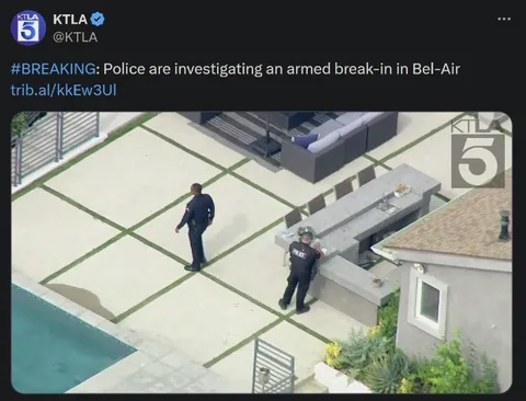 Armed Break-In in Bel-Air