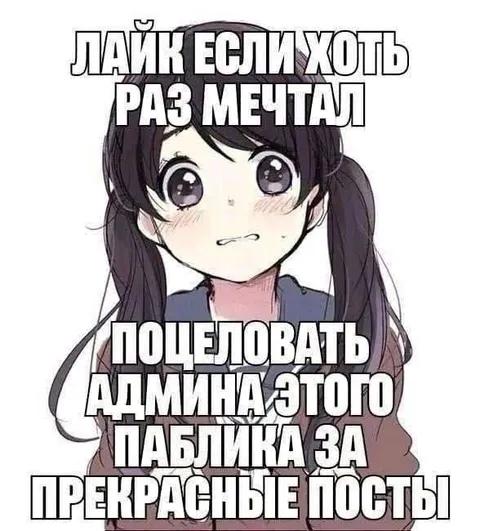 Поцеловать админа за прекрасные посты