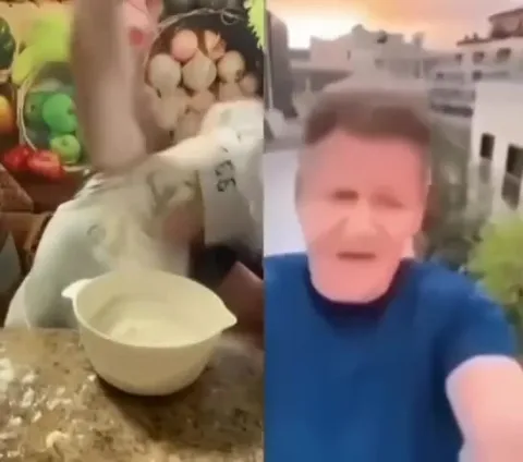 Поварёнок и поющий мужчина