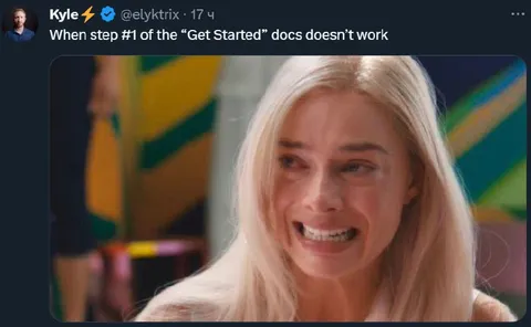 When the docs fail at step one