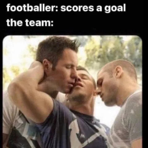 Football Team Celebrates the Goal