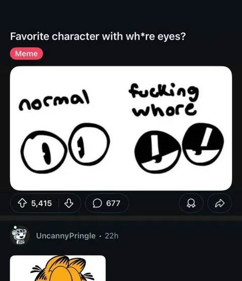 Favorite Character with Whore Eyes