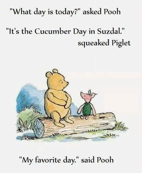 Pooh Loves Cucumber Day