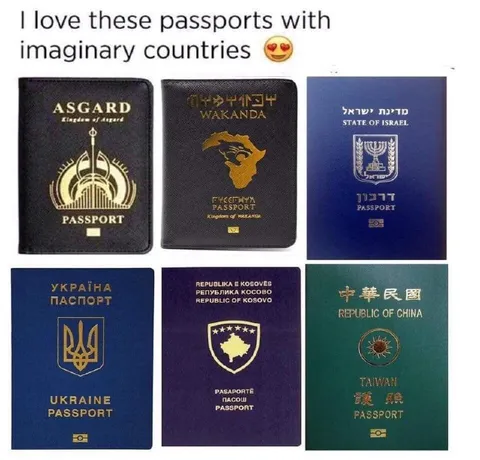 Imaginary Country Passports