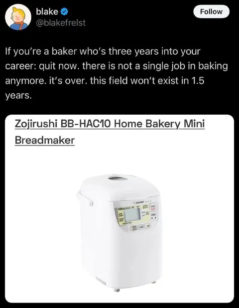 Baker Jobs Will Disappear