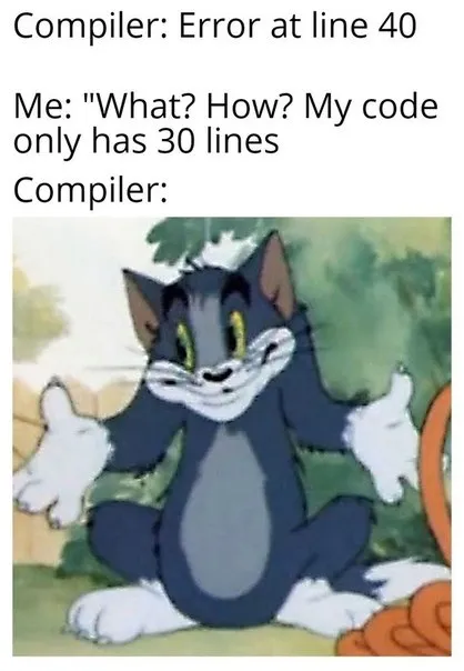Compiler Error at Line 40
