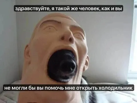 Помогите открыть холодильник