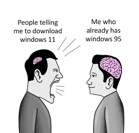 Windows 11 vs Windows 95