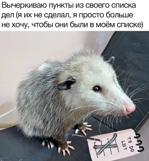 Вычёркиваю дела из списка