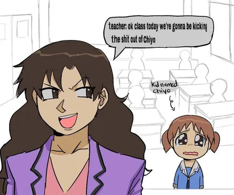 Teacher Kicking Chiyo