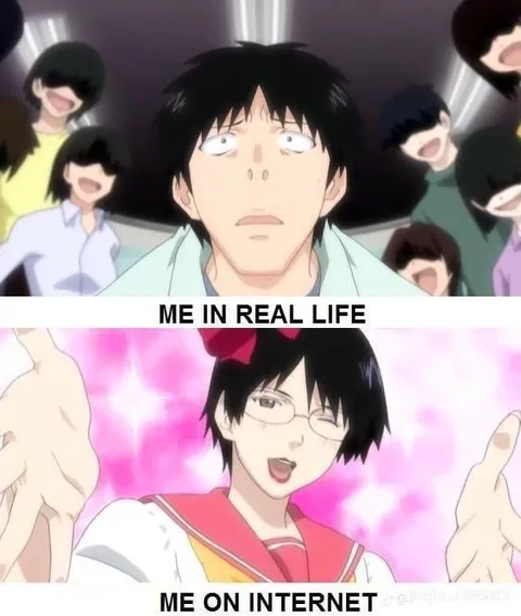 Me in Real Life vs Internet