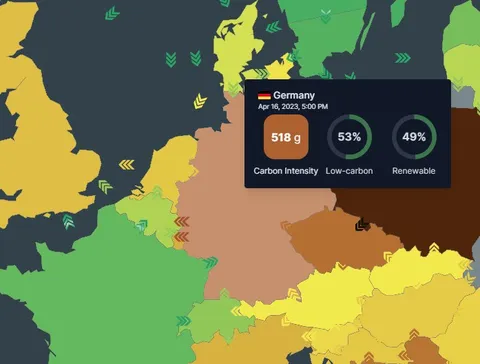 Germany Carbon Intensity Map