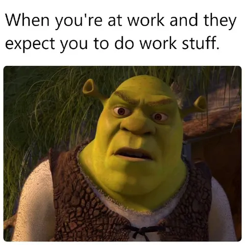 Shrek Has To Do Work