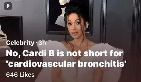 Cardi B Cardiovascular Bronchitis
