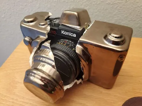 Chrome Konica Camera
