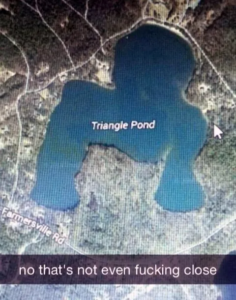 Triangle Pond Is Not a Triangle