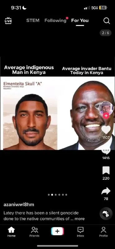 Average Indigenous Man vs Bantu Invader