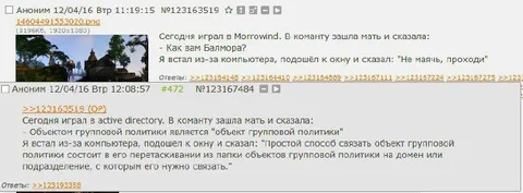 Мама заходит в Morrowind