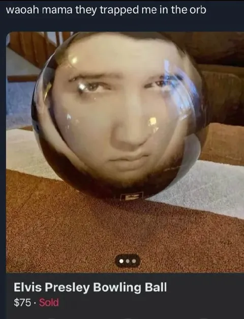 Elvis Presley Bowling Ball