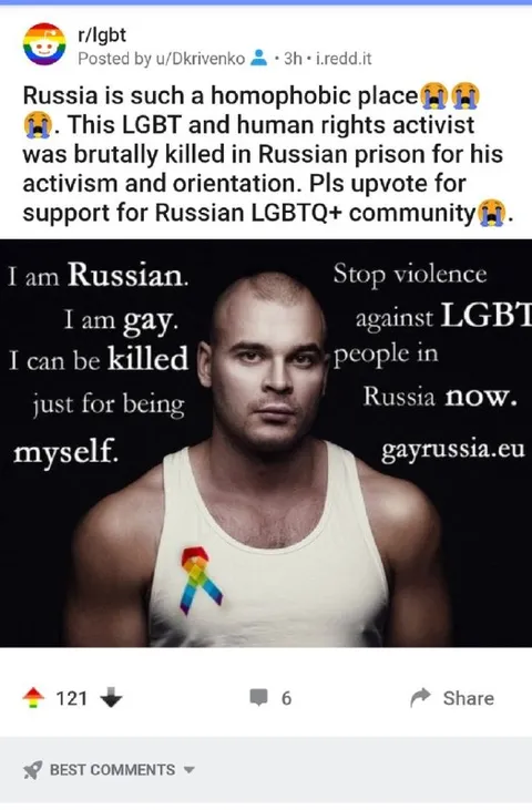 Russian LGBT Activist Meme