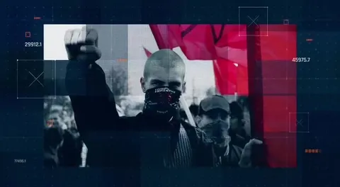 Пропагандистский монтаж о протестах