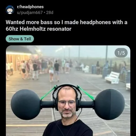 60Hz Helmholtz Resonator Headphones