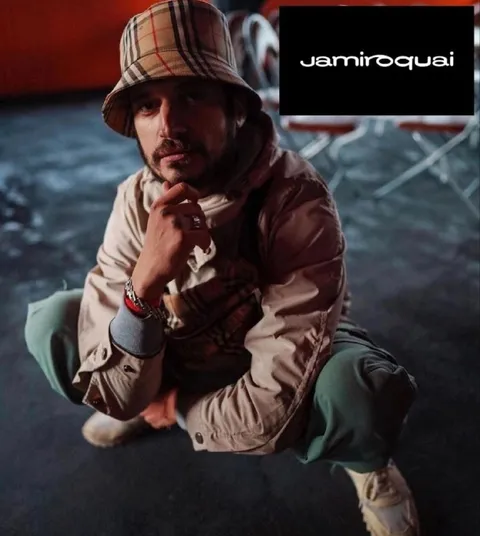 Jamiroquai Thoughtful Pose