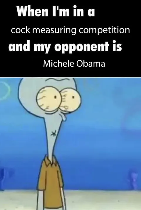 Michelle Obama Cock Measuring Competition