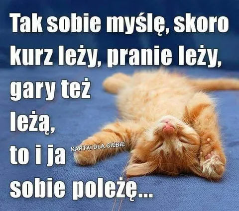 Skoro wszystko leży, ja też