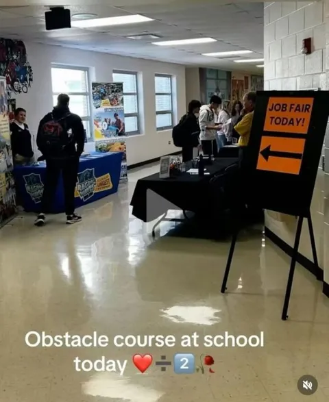 Obstacle Course at School