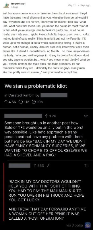 We stan a problematic idiot