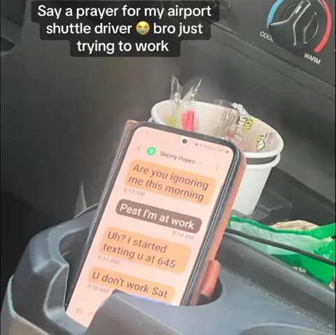 Airport Shuttle Driver at Work