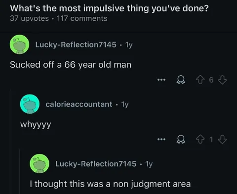 Non-Judgment Area Confession