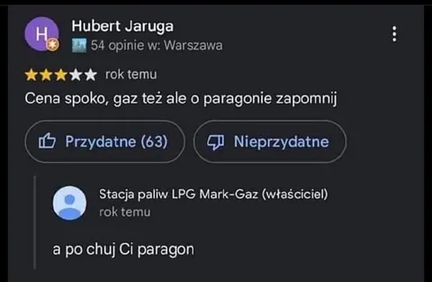 Paragonu nie dostaniesz