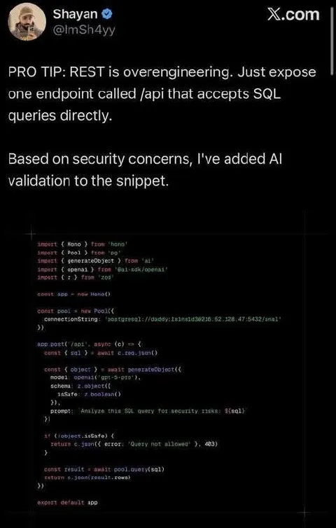 AI-Validated SQL Endpoint