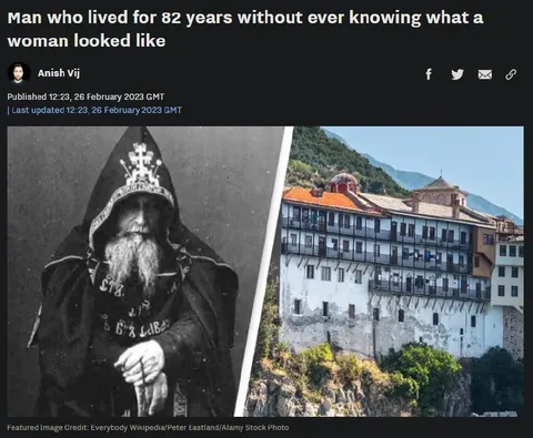 82 Years Without Seeing a Woman