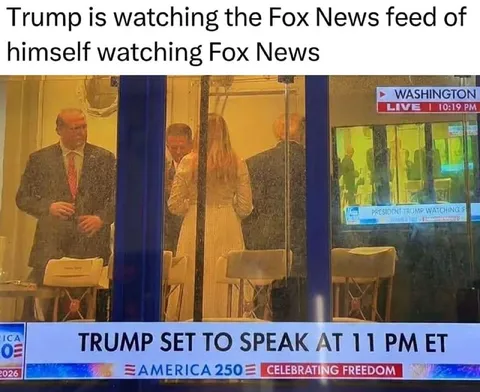 Trump Watches Fox News Watching Trump