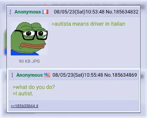 Autista Means Driver in Italian