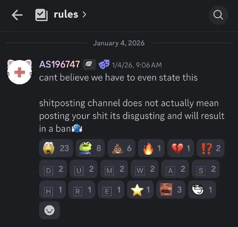 Shitposting Does Not Mean Posting Shit
