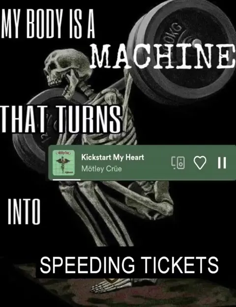 Skeleton Machine Speeding Tickets