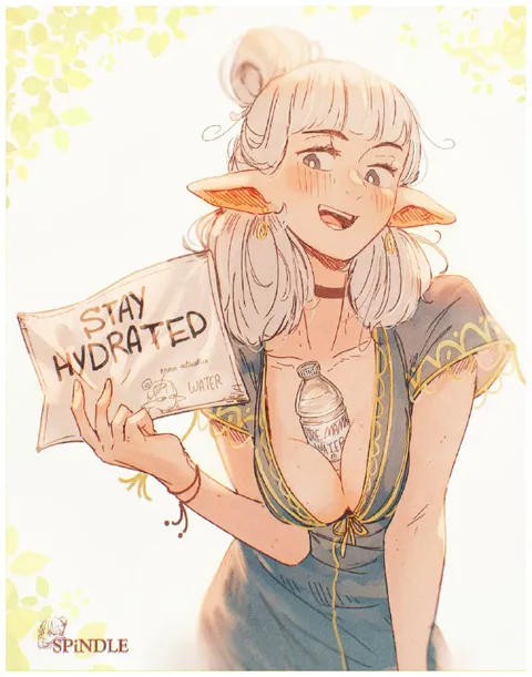 Stay Hydrated Elf Girl