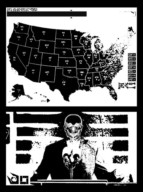Skeleton Reports Election Map