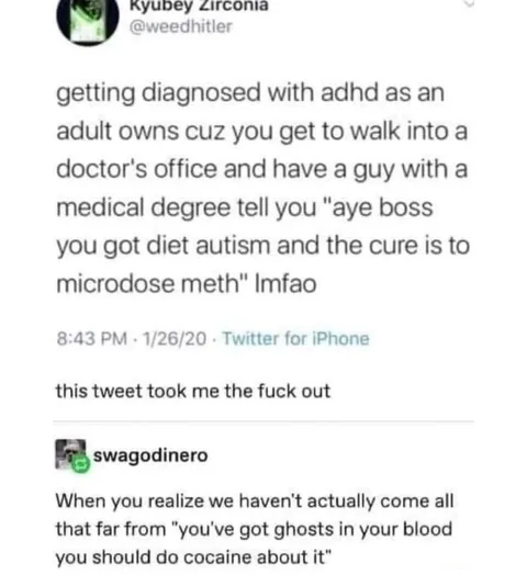 Diet Autism Microdose Meth Tweet