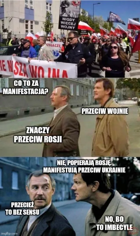 Manifestacja przeciw wojnie