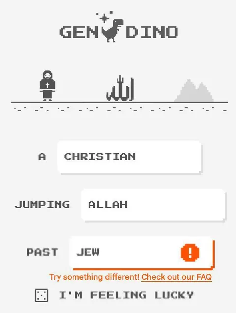 Christian Jumping Allah Past Jew