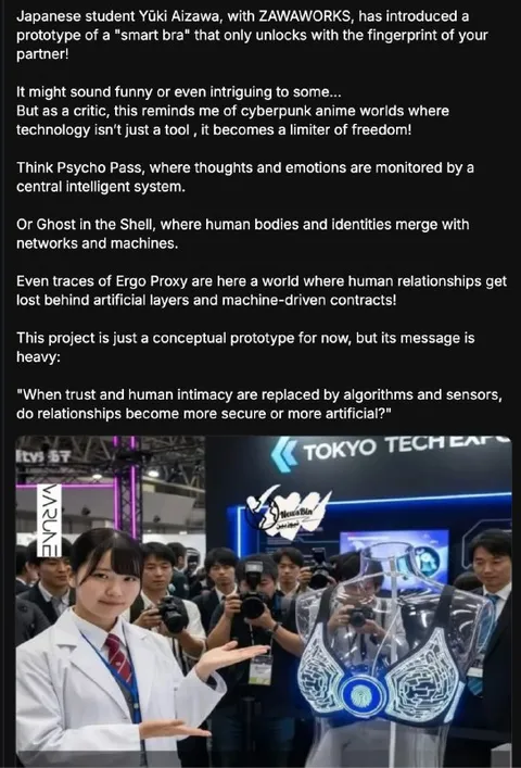 Smart Bra and Cyberpunk Dystopia