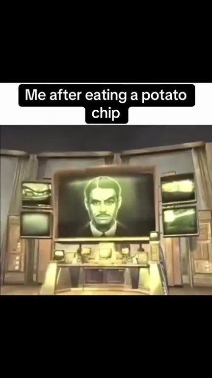 Me After Eating One Potato Chip